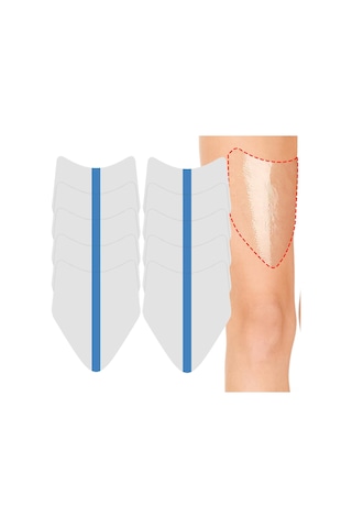 Yifomall 10 Adet Transparent Bacak Sürtünme Engelleyici, Yüksek Esneklikli Nefes Alıcı Koruyucu, Spor Ve Gündelik Kullanıma Uygun Dayanıklı Fleksibel贴