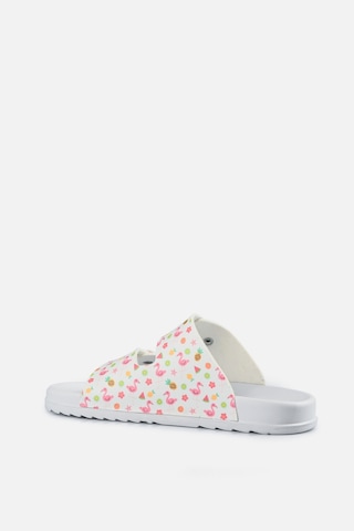 Vicco Gibli Iı Baskılı Kız Çocuk Beyaz Terlik Beyaz