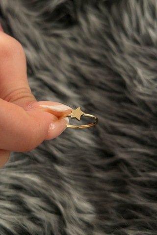 Fiyonk Kuyumculuk 14 Ayar Altın Yıldız Yüzük 001
