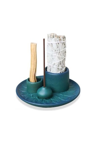 : Ulzyvf Seramik Tütsülük Tasarımı, Reedark Mavi, El İşçiliği 4'ü 1 Arada