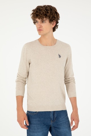U.S. Polo Assn. U.s. Polo Assn. Erkek Taş Melanj Kazak /triko 50293505-vr225 Tas Melanj
