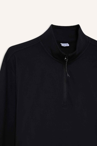 Defacto Defactofit Standart Fit Dik Yaka Yarım Fermuarlı Polar Sporcu Sweatshirt F2302ax25wnbk81 Siyah