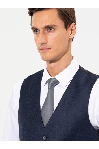 Cacharel Lacivert Slim Fit Yelek