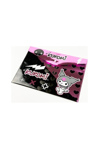 Hello Kitty Kuromi Lisanslı A4 Çıt Çıtlı Evrak Dosyası Okul Alışverişi, Kırtasiye Çıt Çıt Dosyalık - Bgakuromidosya003 Çok Renkli