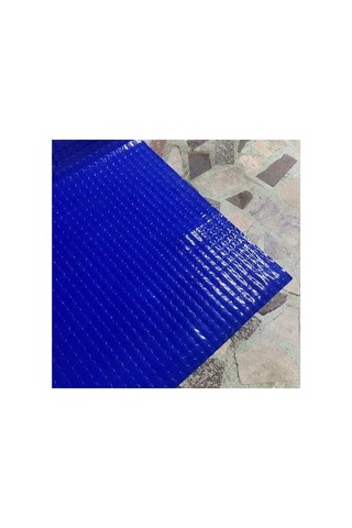 Pvc Desenli Zemin Kaplama Muşambası 2mm 1x5 Metre Kaymaz Araç Konteyner Oto Taban Kaplaması Mavi