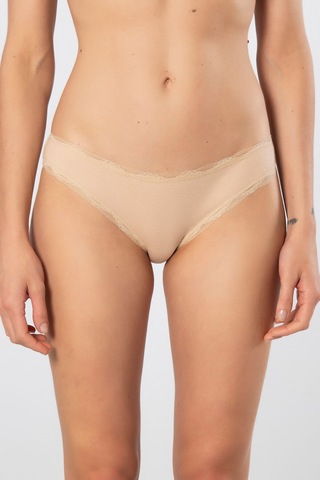 Türen Kadın Likralı Ribana Dantelli Bikini Külot 2'li Paket 928/ten Ten