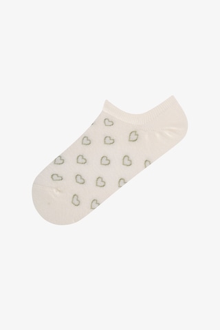 Penti Cute Hearts 3lü Sneaker Çorabı Gri Soft Multi