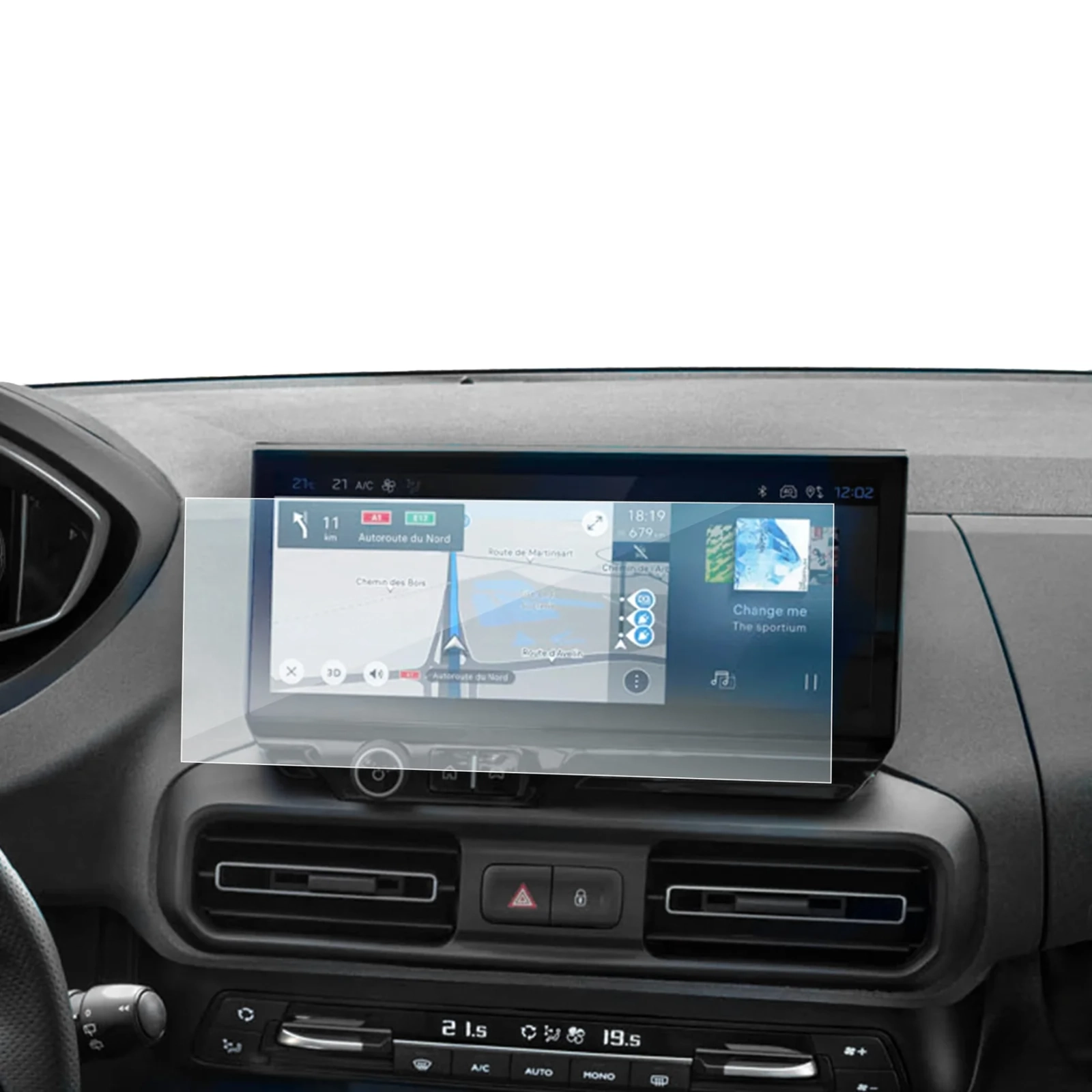 Peugeot Rifter 2024-2025 Uyumlu 10 İnç Navigasyon 9h Nano Ekran Koruyucu 9H Nano Ekran Koruyucu