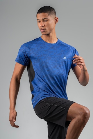 Maraton Regular Erkek Bisiklet Yaka Saks T-shirt Saks Mavi