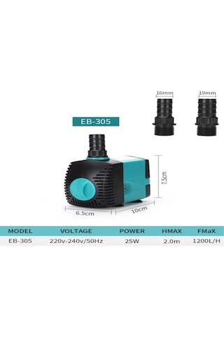 Mufunye Akvaryum Su Döngü Motoru - Denizaltı Pompa Balık Tankı Filitreleme Ve Su Taşıma Euro Standartı