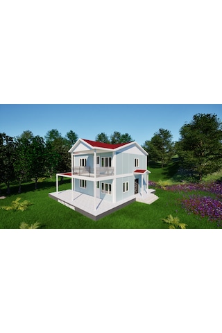 Ballife Prefabrik 151 M2 Standart Dubleks Prefabrik Konut