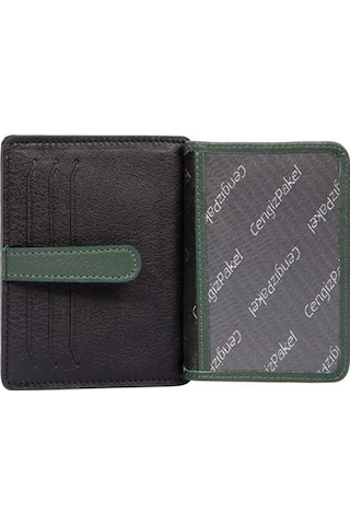 Cengiz Pakel Hakiki Deri Kartlık 2453-Siyah-Yeşil (432621380)-2453-Siyah-Yeşil