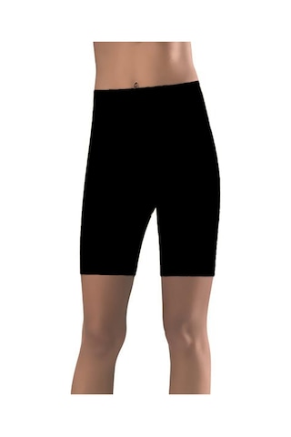 Kadın Lazer Kesim Uzun Şort Korse 3000 Siyah
