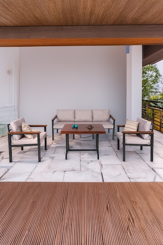 Neokas Bahce Mobilyası, 1+1+3+m Modern Balkon Mobilyası, Kafe Oturma Takımı, Teras Koltugu, Antrasit