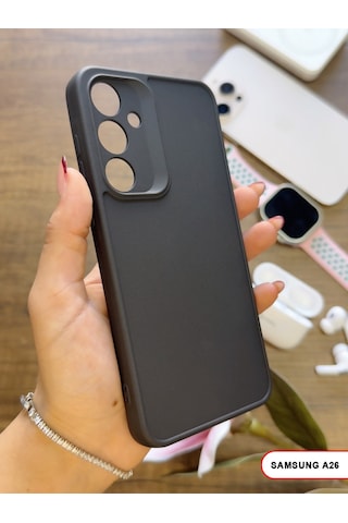 Samsung Galaxy A26 Uyumlu Kamera Korumalı Darbeye Dayanıklı Renk Atmayan Keep Silikon Kılıf Siyah
