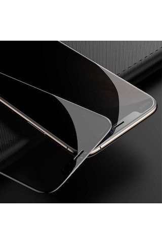 Zeyline iPhone 15 Pro Max Uyumlu Davin 5d Privacy Cam Zore Ekran Koruyucu
