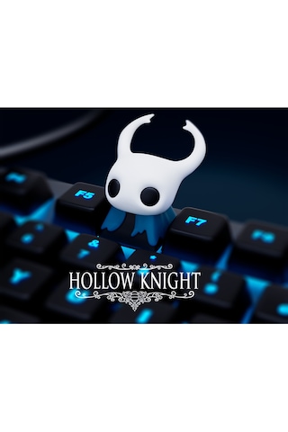 2 Adet Hollow Knight Efsanevi Küçük Şövalye Figürlü Özel Tasarım Mekanik Klavye Tuşu Keycap Aksesuar