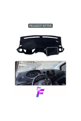 Peugeot Rifter Uyumlu Torpido Örtüsü Yansıma Önleyici Tam Koruma Kolay Ve Hızlı Montaj J20 Gri