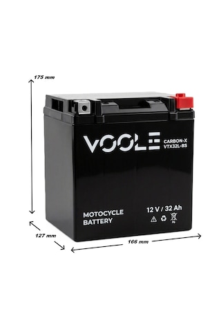 Voole Ytx32l-bs 12v 32a Motosiklet Ve Atv Aküsü