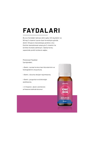 Vitanil's Demir Damlası 30 Ml