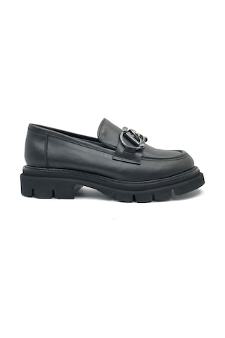 Greyder 72192 Zn Urban Deri Comfort Casual Oxford Kadın Ayakkabı Siyah