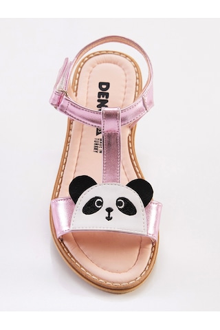 Denokids Panda Kız Sandalet Pembe