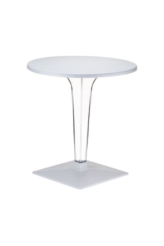 Asmasa44 Siesta Ice 80 CM Yuvarlak Masa Beyaz