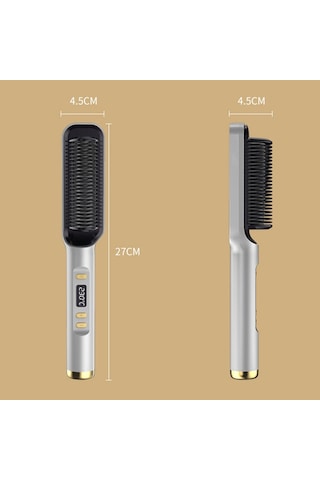 Sones Zf-888 60w Çift Amaçlı Atel Elektrikli Bukle Tarak Düz Saç Ve Kıvırcık Saçlar İçin Ab Fişi Beyaz