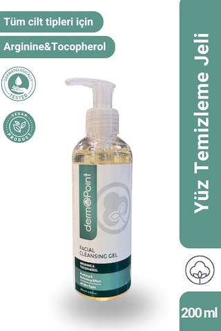 Dermo Point Arginine & Tocopherol İçerikli Yüz Temizleme Jeli 200 ML