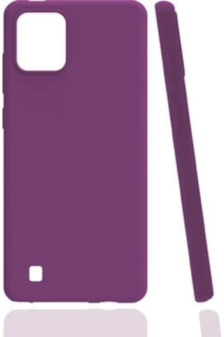 Realme C11 2021 Kılıf Esnek Ve Hafif Yapılı Soft Touch Premium Silikon Kapak Ryc/biye Mor