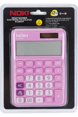 Noki Hesap Makinesi 12 Hane Renkli H-CS001P