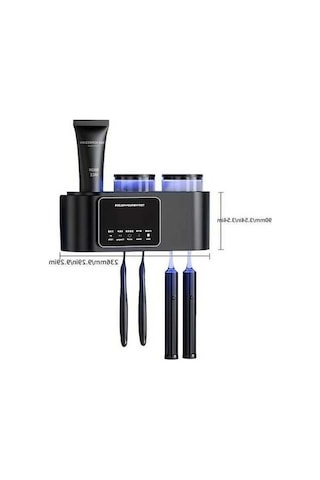 Fastbuy Akıllı Diş Fırçası Tutucu Ağız Bardağı Seti - Beyaz Uv Sterilizasyon Beyaz