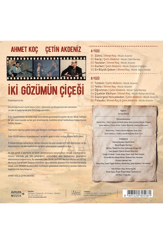 Ahmet Koç & Çetin Akdeniz - İki Gözümün Çiçeği Plak