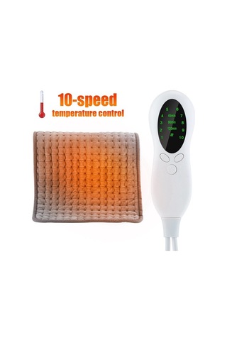 Agoodshop 60x30cm Elektrikli Isıtma Yastığı Fizyoterapi Elektrikli Battaniye 3 Zamanlama 10 Seviye