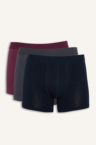 Defacto - Regular Fıt 3'lü Boxer E0023AX24WN Mor