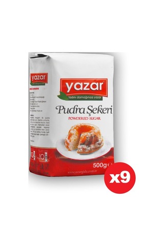 Yazar Pudra Şekeri 9 x 500 G