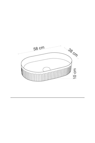 Lena - Tezgagh Üstü Porselen Lavabo Beyaz - Ey-4702- Beyaz