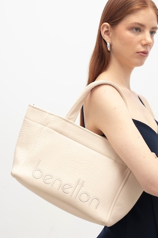 Benetton Kadın Kol Çantası Bnt1844 Bej