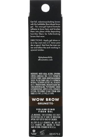 E.l.f. Wow Brow Jel Hacim Veren, Doğal Görünümlü Kaş Jeli Kaş Makyajı Kahverengi