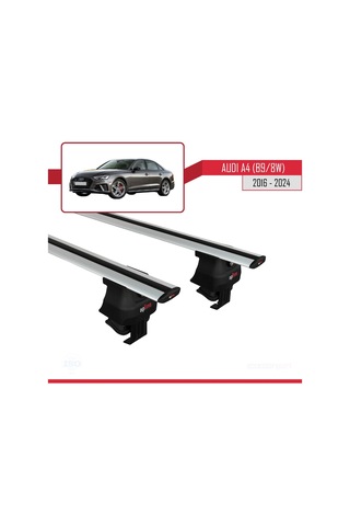 Audi A4 B9/8w 2016 Ve Sonrası İle Uyumlu Ace-4 Ara Atkı Tavan Barı Gri
