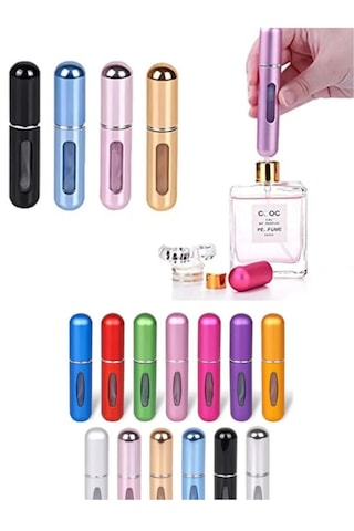 Cep Parfüm Şişesi Çanta İçi Mini Doldurulabilir Seyahat Yedek Parfüm Şişesi 5 Ml