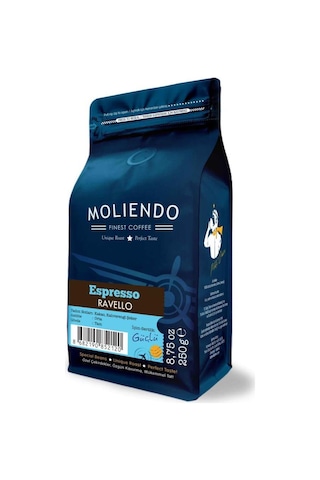 Moliendo Ravello Espresso Blend Çekirdek Kahve 250 G