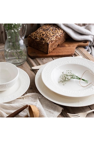 White Pearl 6 Kişilik 24 Parça Porselen Yemek Seti