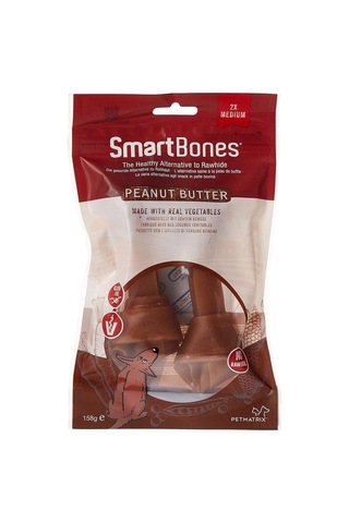Peanutbutter Medium Orta Boy Yer Fıstıklı Kemik 2'li, 158 Gr Köpek Ödülü