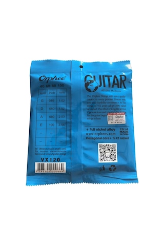 Orphee Vx120 Model 40-100- 4 Tel-Bas Gitar Tel Seti-Pena