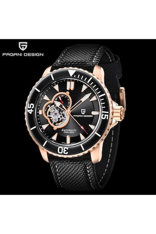 Pagani Design Pd-1674 Erkek 200m Su Geçirmez Tourbillon Saat Otomatik Mekanik Saat Safir Kristal Paslanmaz Çelik Çok Renkli