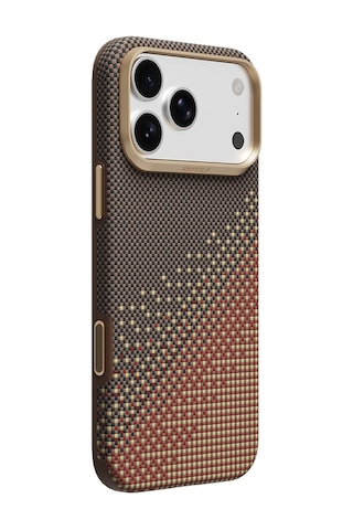 Apple iPhone Uyumlu 18 Pro Kılıf M-safe Özellikli Raptic Aramid Dual Ultra Serenity Serisi Karbon Kahverengi