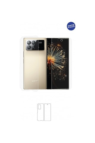 Xiaomi Mix Fold 3 Mat Arka Ve Yan Koruyucu Tpu Film