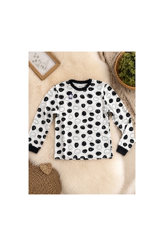 Uğur Bebe Mini World %100 Pamuk Erkek Çocuk Pijama Takımı Koyu Yeşil Big Smile Desenli Sıfır Yaka Yumuşak Dokulu 2'li Set Koyu Yeşil Koyu Yeşil