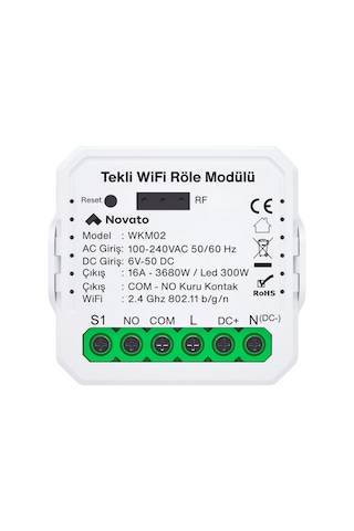 Wifi Ac Dc Kuru Kontak Röle, Tuya Smart Life Uyumlu Wifi Ac Dc Kuru Kontak Röle, Tuya Smart Life Uyumlu